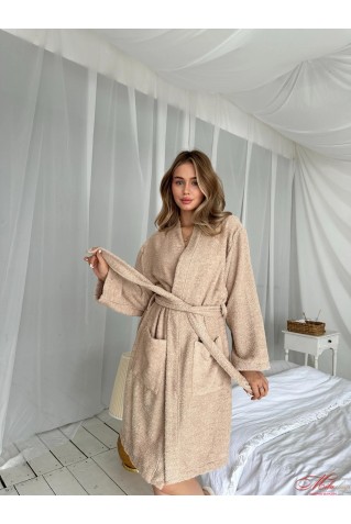 Махровый халат без капюшона COSY MSH02
